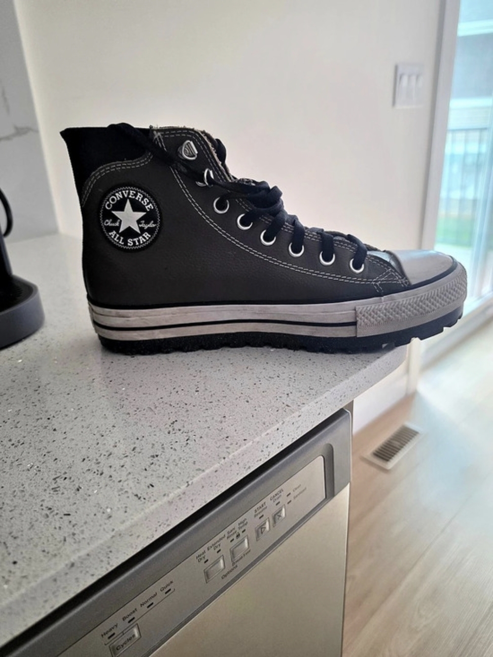Converse Chuck Taylor All Star Malden Street Boot High Top Sneakers in Black &